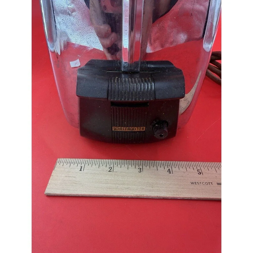 VTG Automatic Pop Up Toastmaster Toaster Model 1B14 Art Deco Bakelite Handle USA